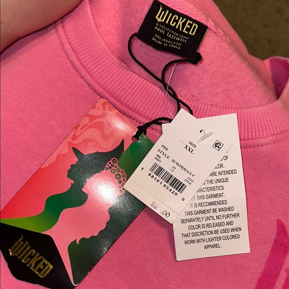 NWT Pink Wicked Paul Tazewell Defying Gravity Crewneck - Picture 5 of 9